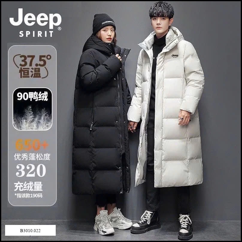 ÁO PHAO DÁNG DÀI NAM NỮ JEEP   Giá sỉ 455k