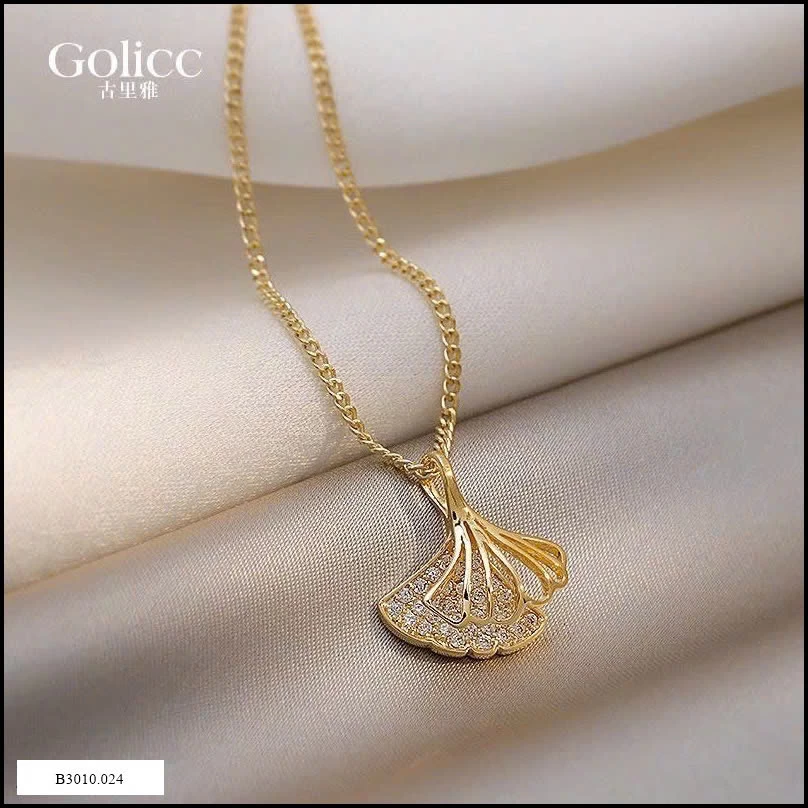 Dây chuyền lá Ginkgo hãng Golicc  Giá sỉ 75k
