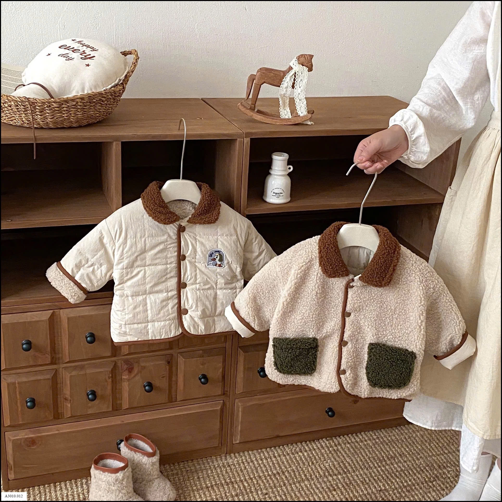 ÁO KHOÁC 2 MẶT CHO BÉ  Giá sỉ 195k