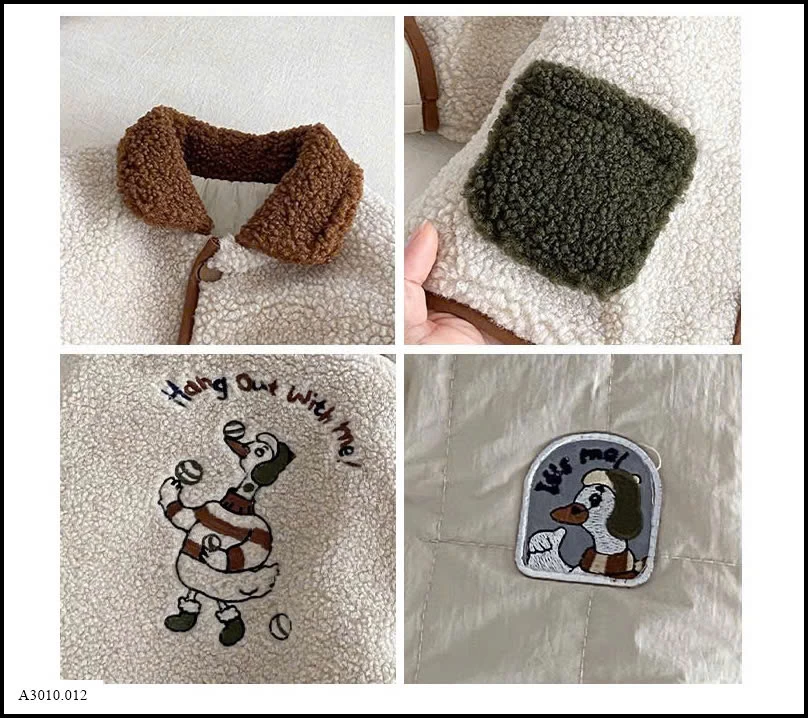 ÁO KHOÁC 2 MẶT CHO BÉ  Giá sỉ 195k