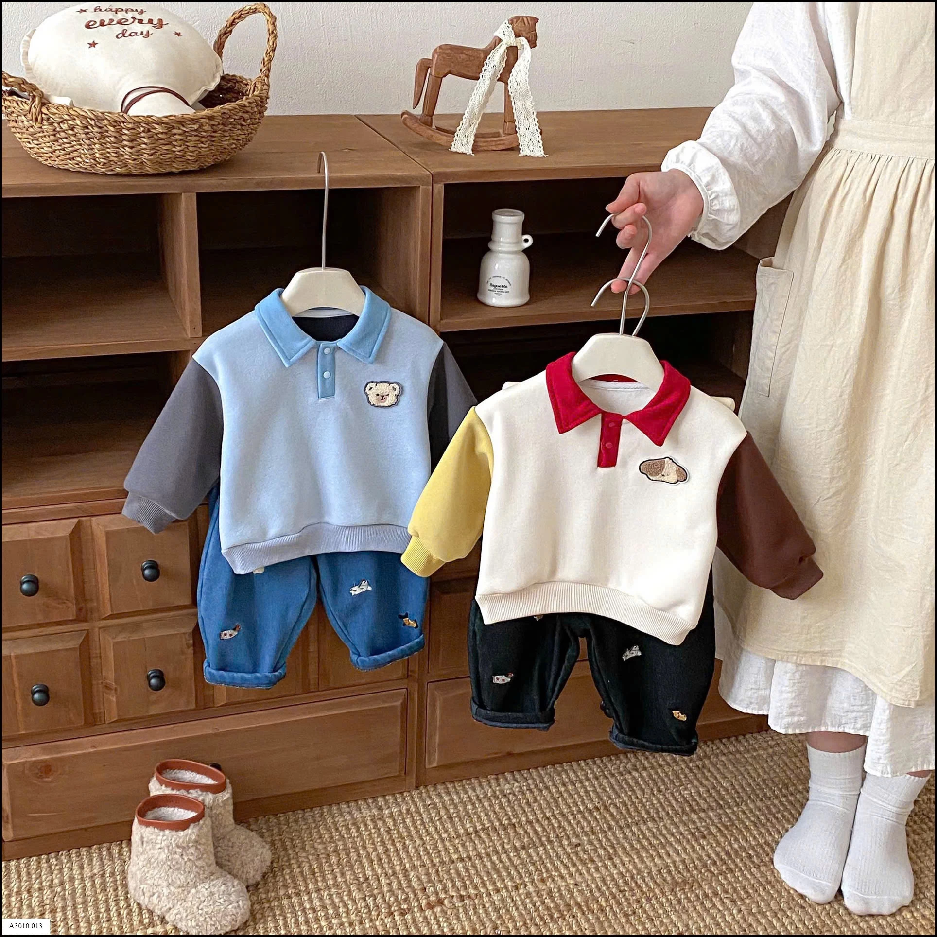 ÁO POLO NỈ PHỐI MÀU BT   Giá sỉ 136k