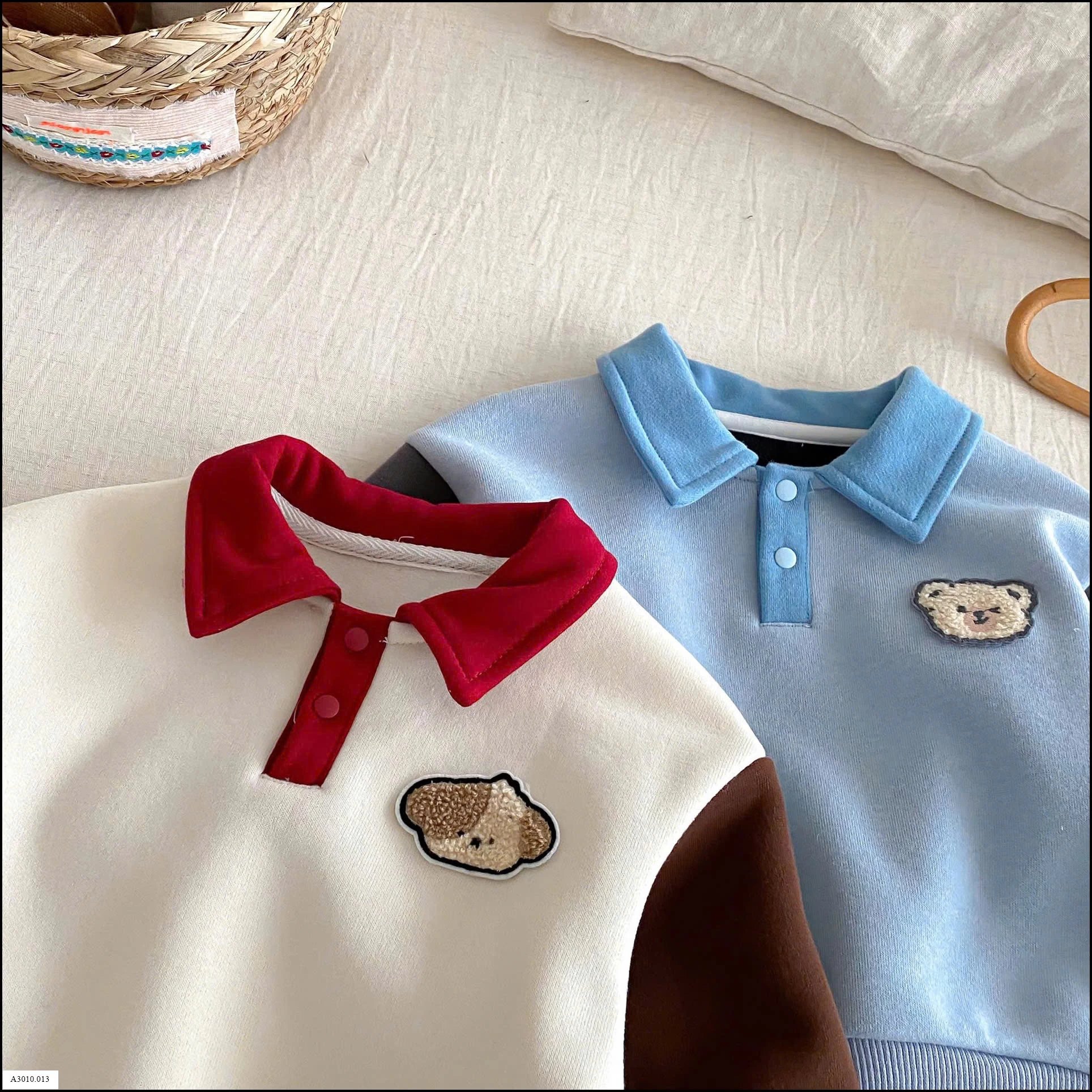 ÁO POLO NỈ PHỐI MÀU BT   Giá sỉ 136k