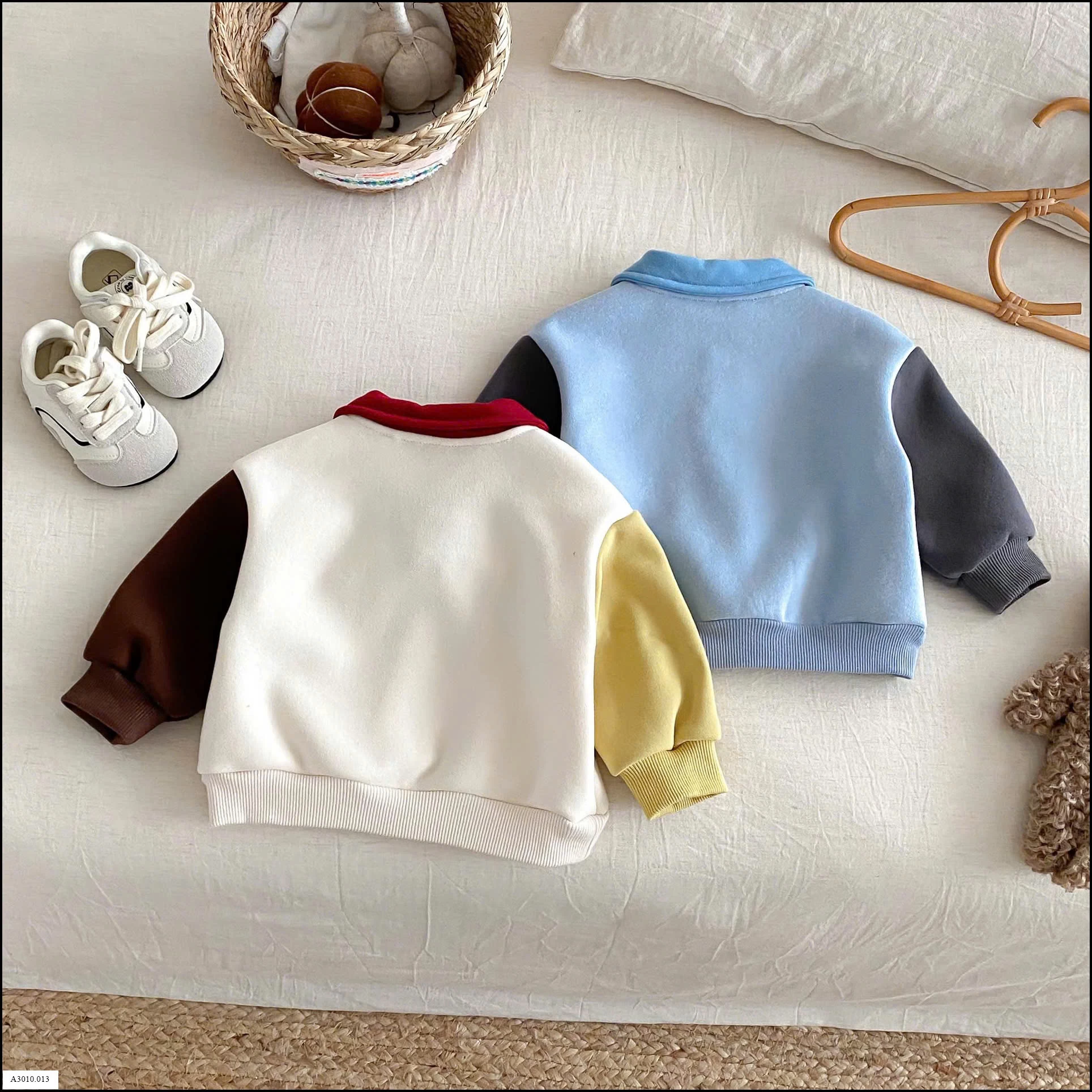 ÁO POLO NỈ PHỐI MÀU BT   Giá sỉ 136k