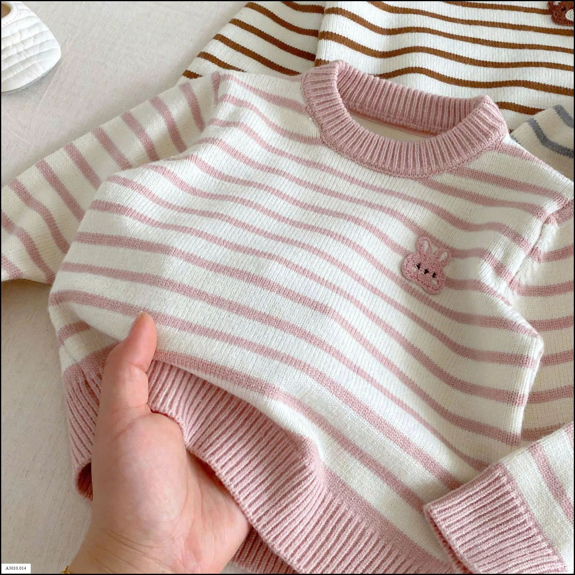 ÁO LEN KẺ CHO BÉ   Giá sỉ 125k