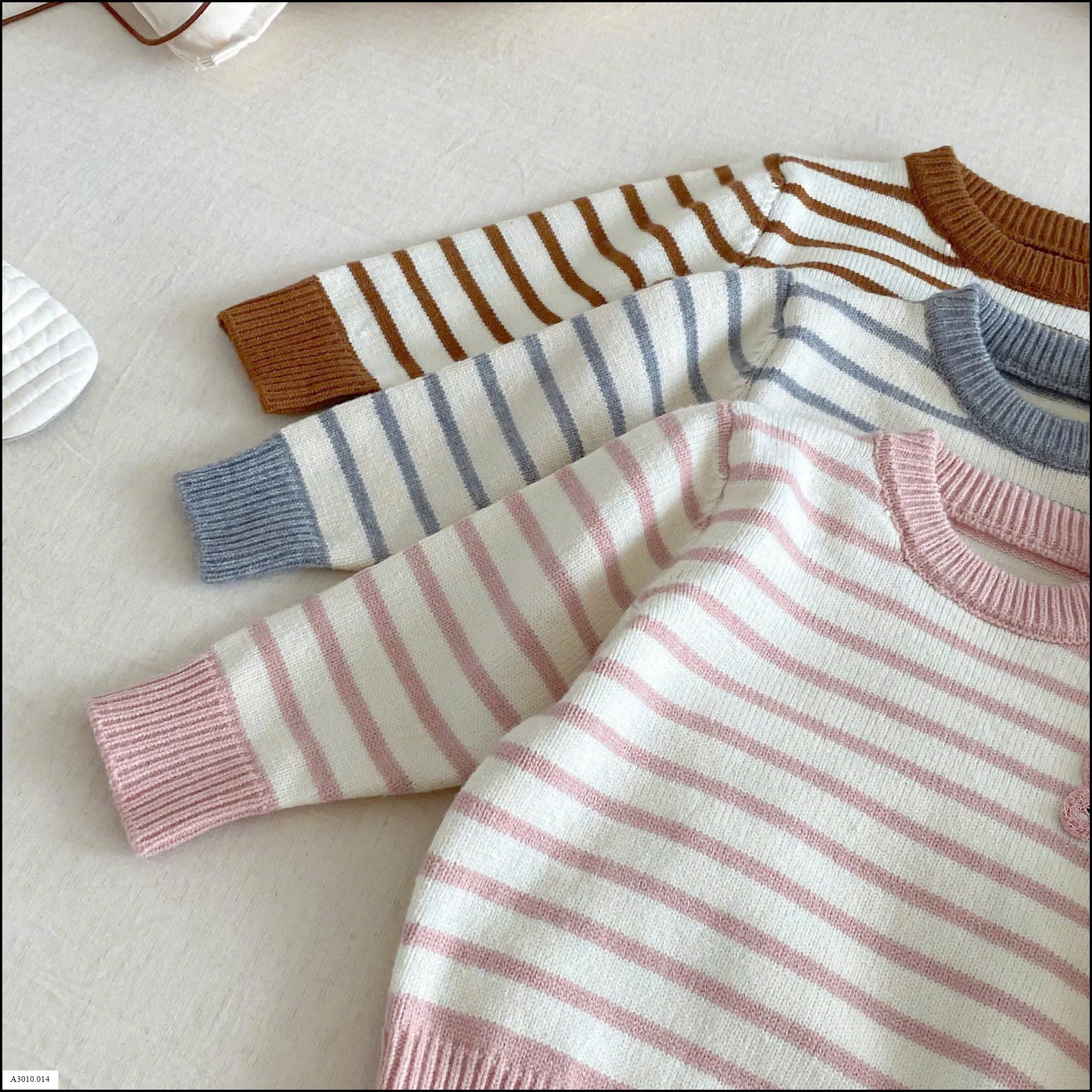 ÁO LEN KẺ CHO BÉ   Giá sỉ 125k