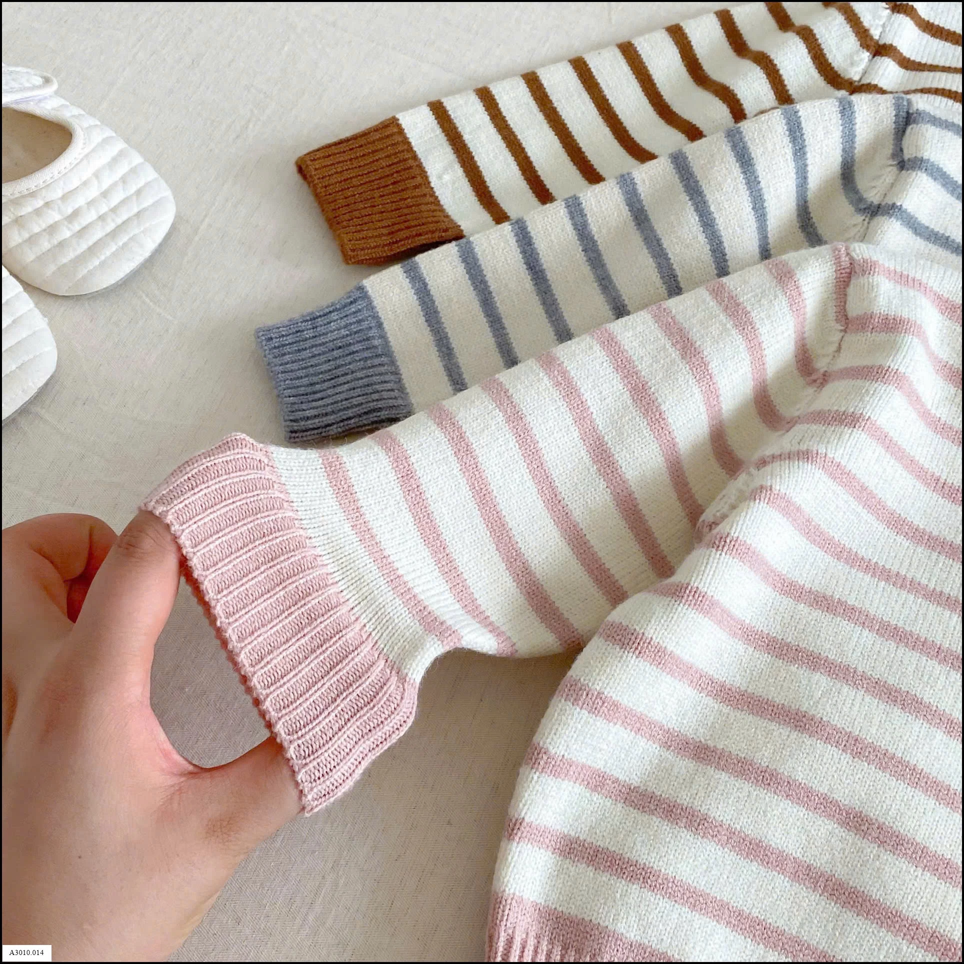 ÁO LEN KẺ CHO BÉ   Giá sỉ 125k