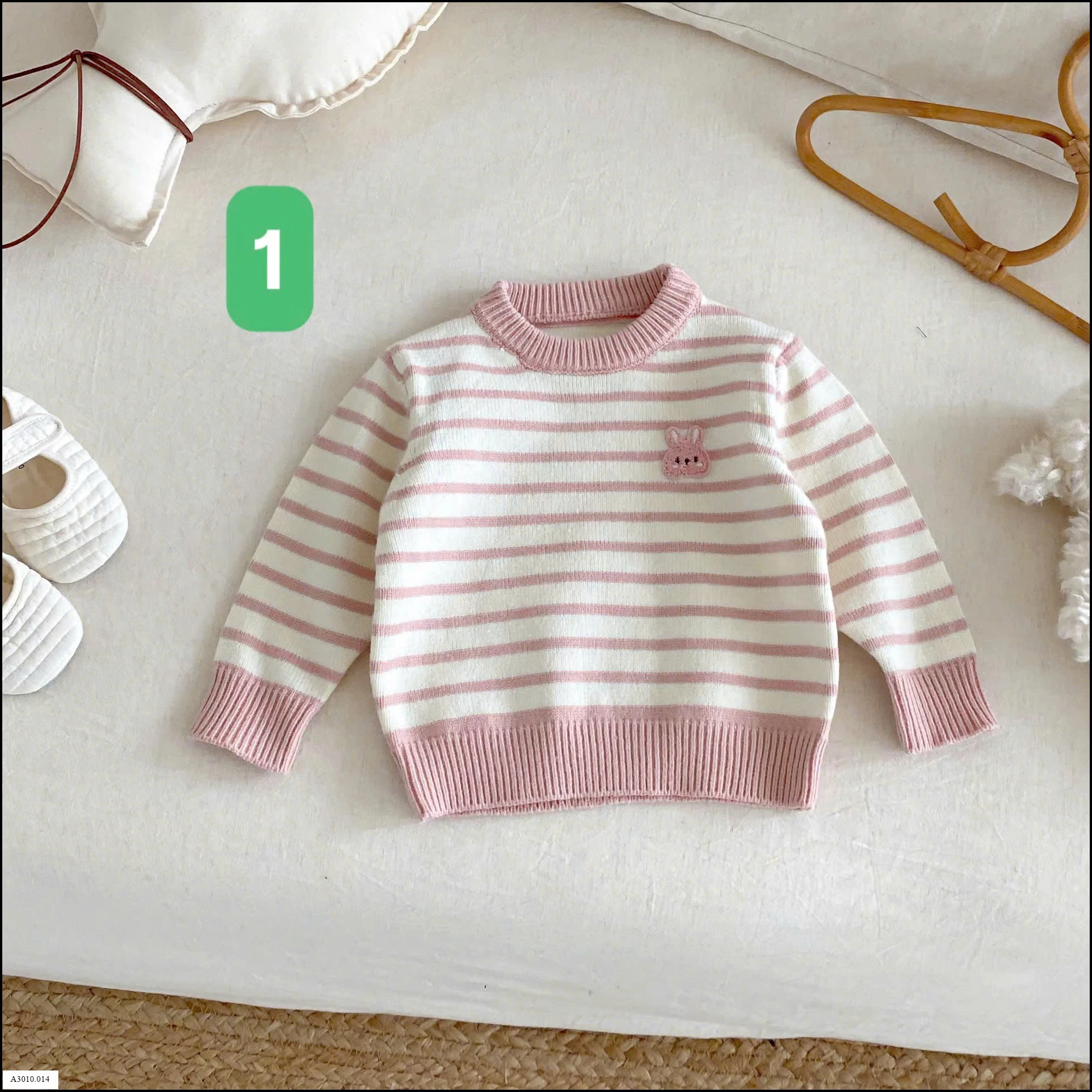 ÁO LEN KẺ CHO BÉ   Giá sỉ 125k