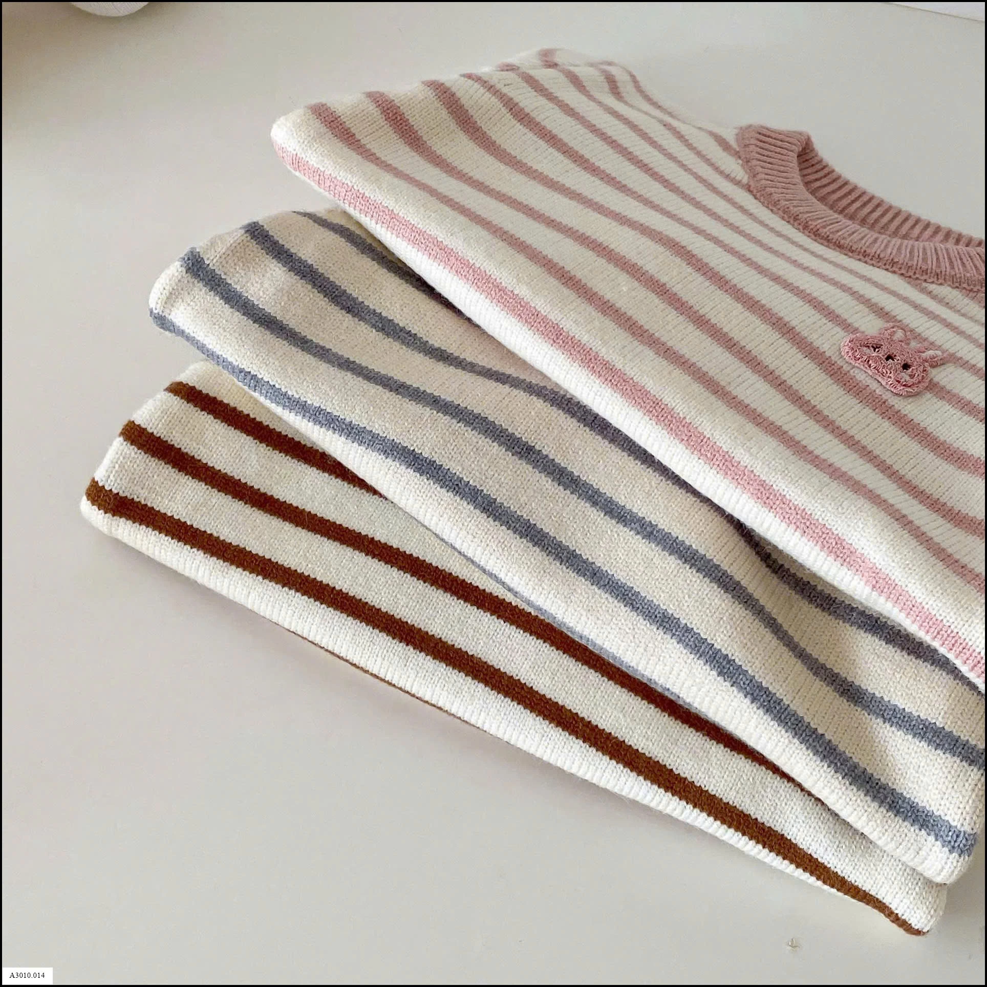 ÁO LEN KẺ CHO BÉ   Giá sỉ 125k