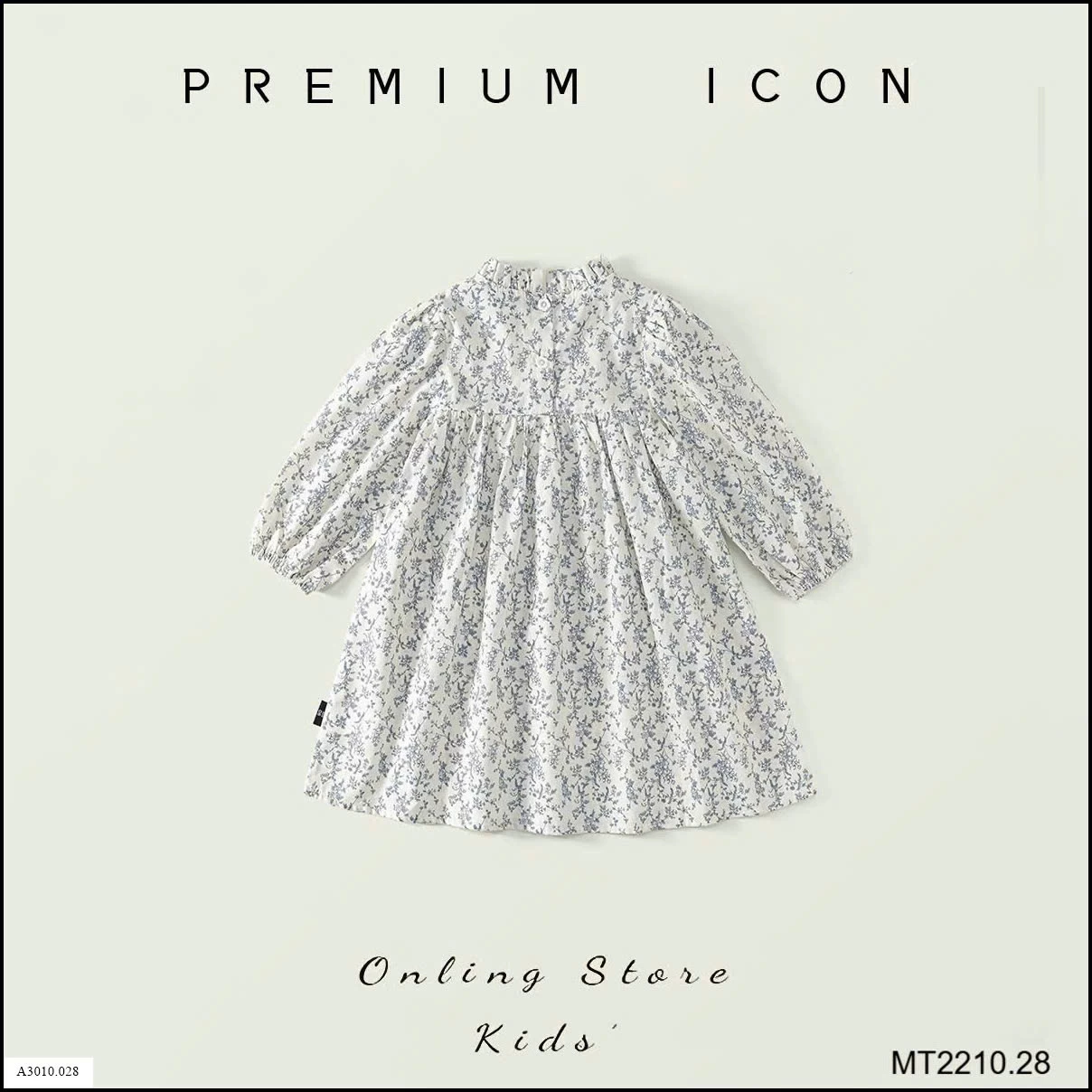 Váy dài tay hoa nhí nhà Premium  Giá sỉ 125k