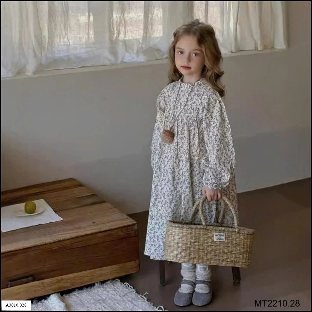 Váy dài tay hoa nhí nhà Premium  Giá sỉ 125k