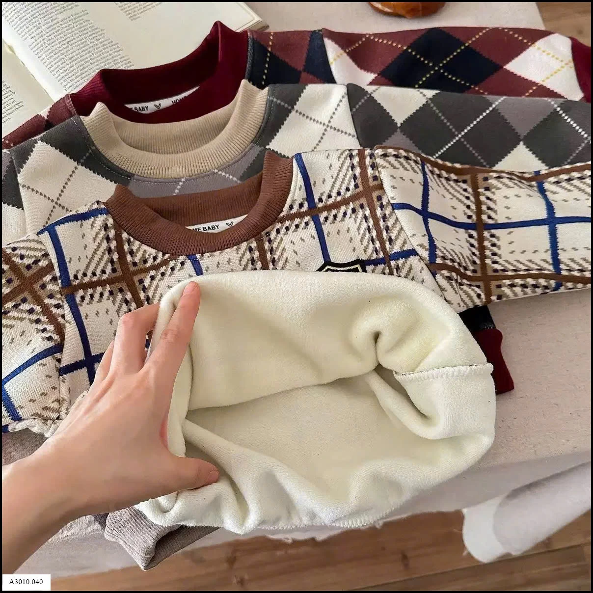 Áo lót lông cho bé   Giá sỉ 76k