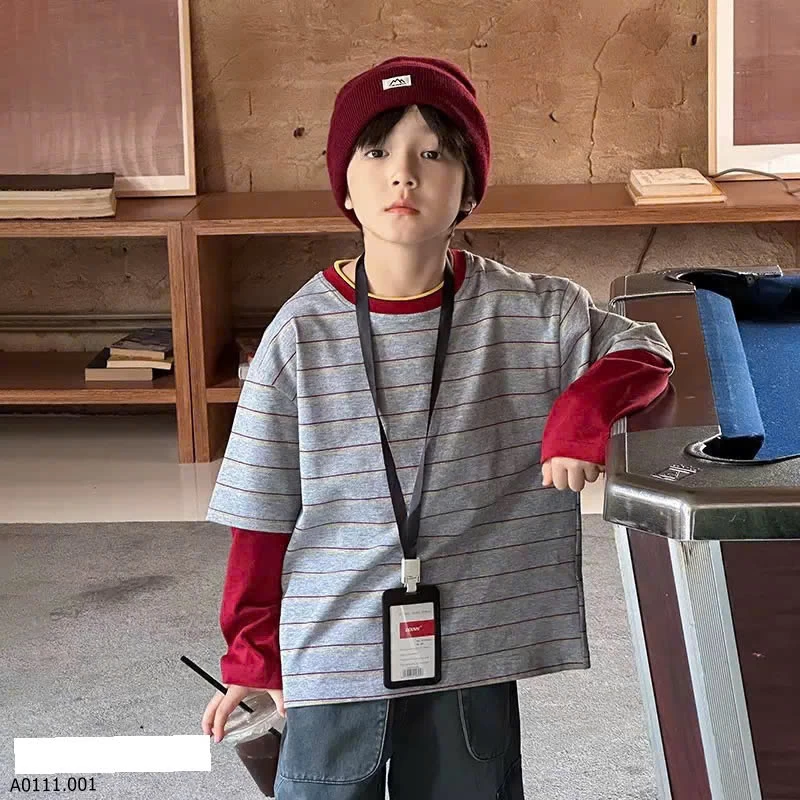 ÁO PHỐI MÀU AMBB   Giá sỉ Sz 90-150 #135k Sz 160 #149k Sz 170 #161k