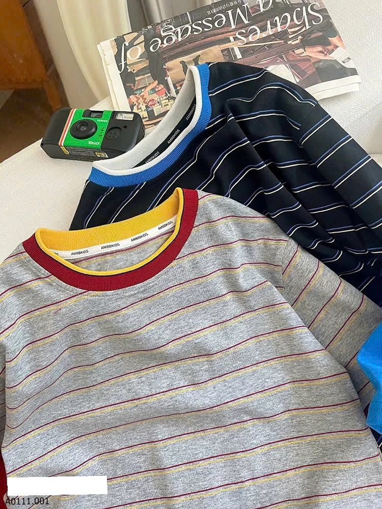 ÁO PHỐI MÀU AMBB   Giá sỉ Sz 90-150 #135k Sz 160 #149k Sz 170 #161k