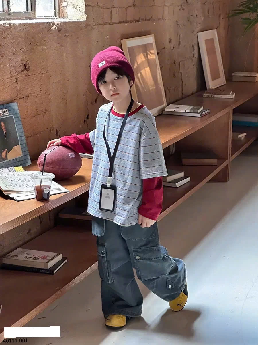 ÁO PHỐI MÀU AMBB   Giá sỉ Sz 90-150 #135k Sz 160 #149k Sz 170 #161k