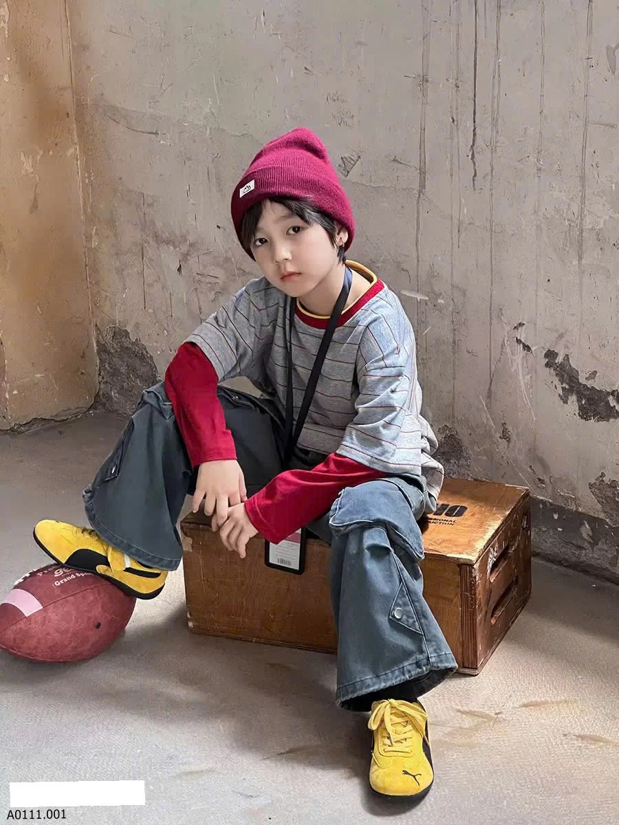 ÁO PHỐI MÀU AMBB   Giá sỉ Sz 90-150 #135k Sz 160 #149k Sz 170 #161k