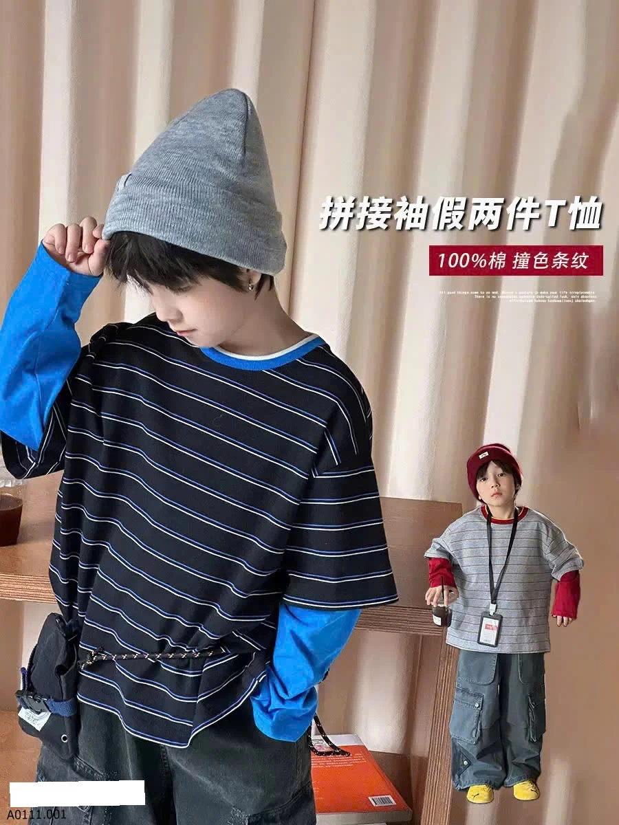 ÁO PHỐI MÀU AMBB   Giá sỉ Sz 90-150 #135k Sz 160 #149k Sz 170 #161k