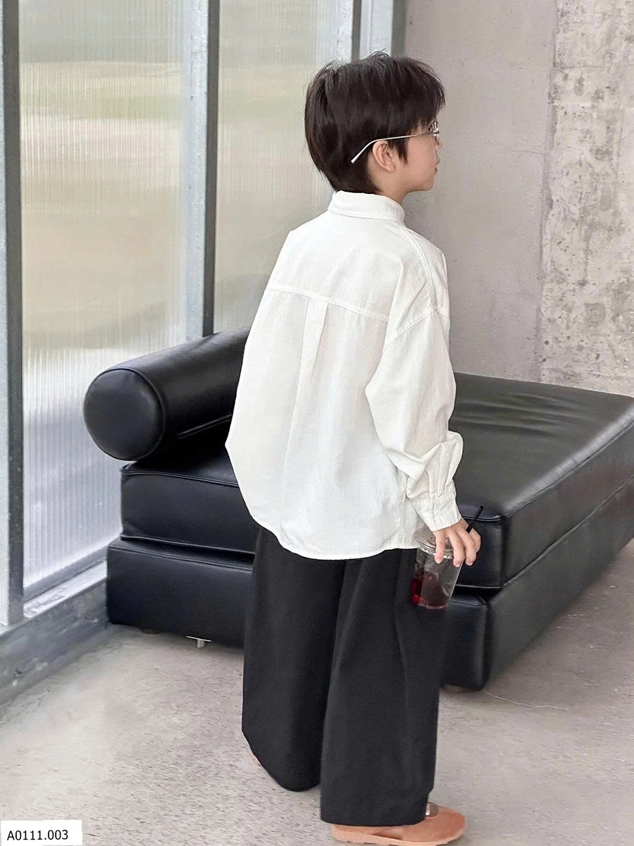 SET ÁO SƠ MI CHÓ MIX QUẦN THÔ AMBB   Giá sỉ Sz 90-150: quần #147k,  áo 160k Sz 160 quần #162k,  áo 173k Sz 170 quần #175k,  áo 191k