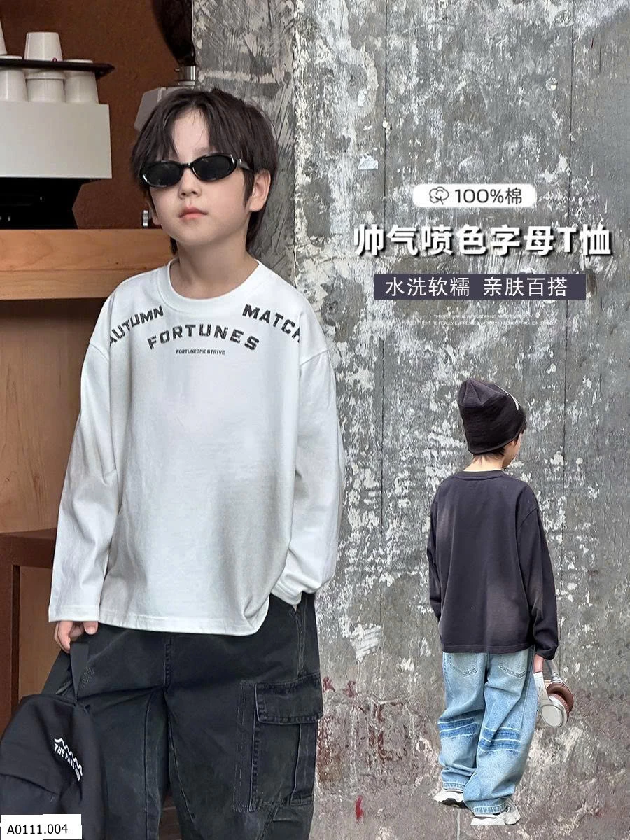 ÁO THUN DÀI TAY AMBB   Giá sỉ Sz 90-150 #109k Sz 160 #118k Sz 170 #127k