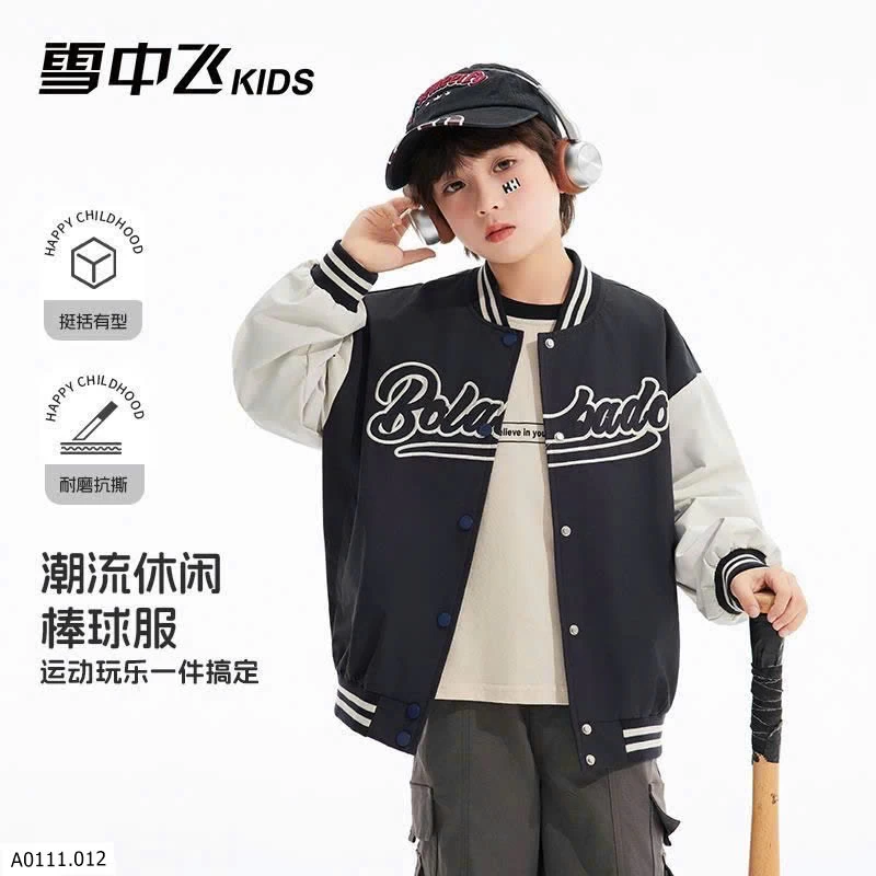 ÁO KHOÁC BOMBER TRẺ EM   Giá sỉ 250k