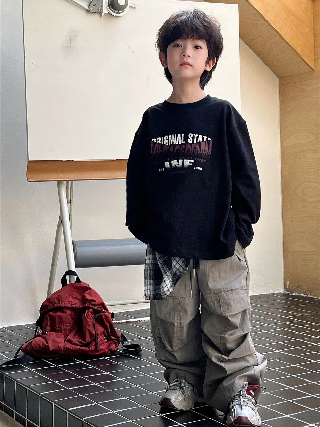 ÁO PHÔNG DÀI TAY BÉ TRAI  Giá sỉ Sz 100-140 : 130k Sz 150-160: 150k