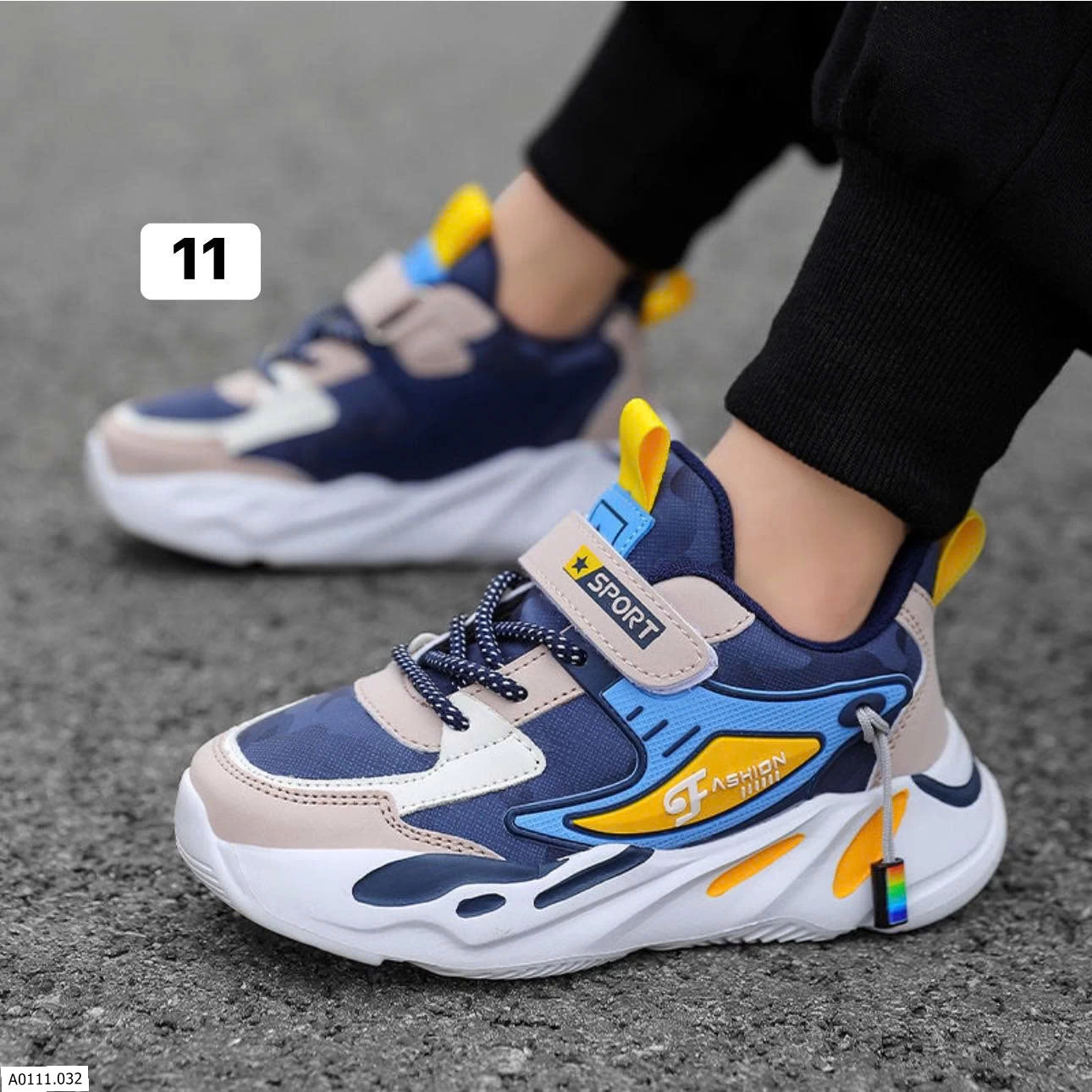 GIÀY THỂ THAO BÉ TRAI FASHION   Giá sỉ 147k