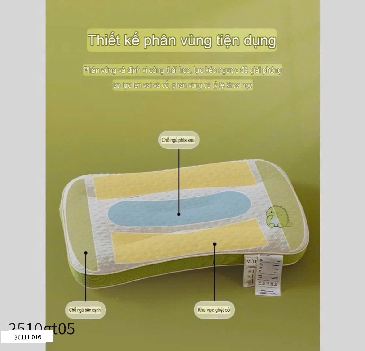 GỐI THẤP CHỐNG MỎI CÔ Giá sỉ 145k/cặp