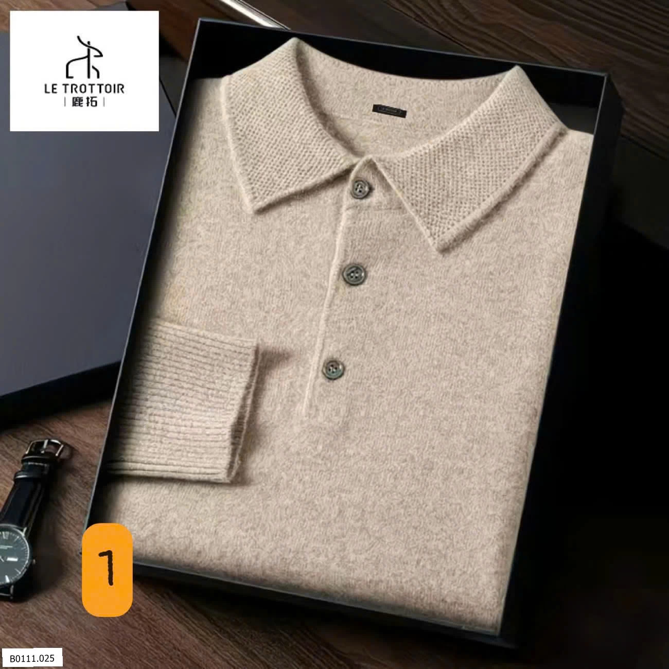 ÁO POLO LEN NAM LE TROTTOIR   Giá sỉ 213k