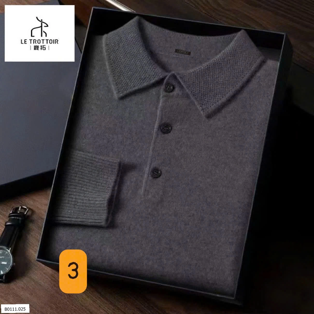 ÁO POLO LEN NAM LE TROTTOIR   Giá sỉ 213k