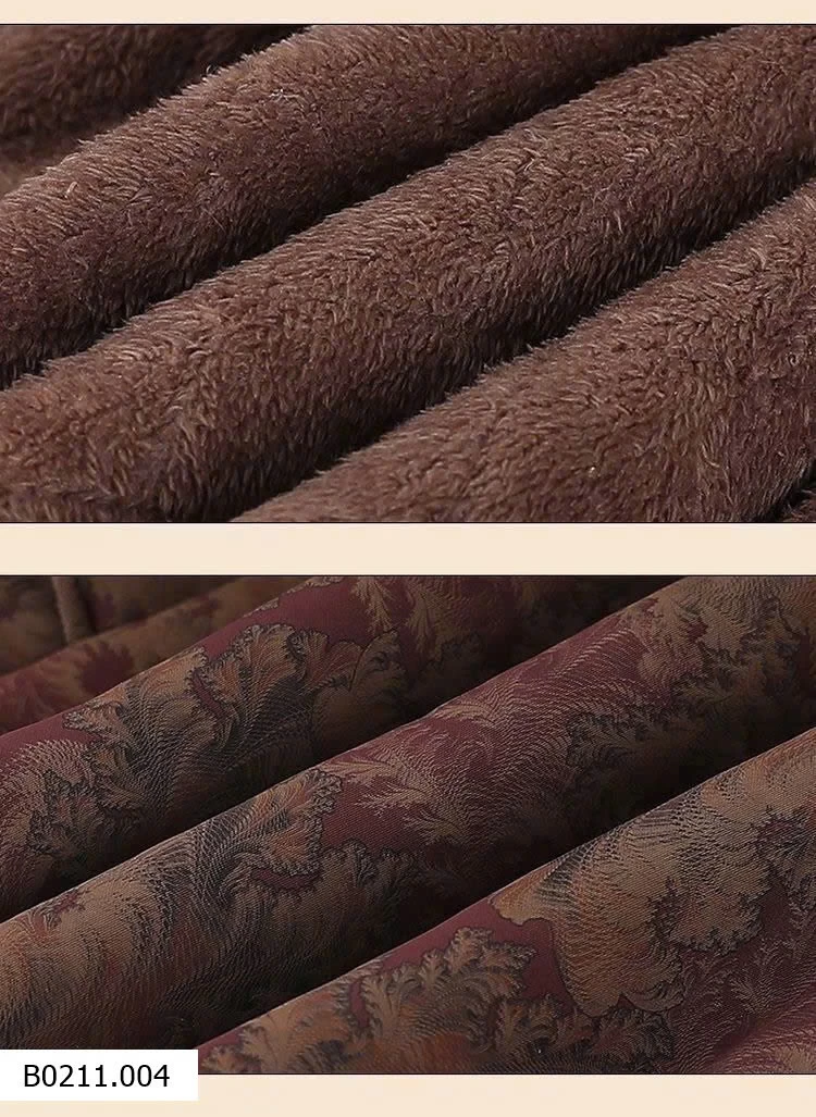 ÁO KHOÁC CỔ ĐỨNG GẤM PHỐI LÔNG CỔ   Giá sỉ 275k