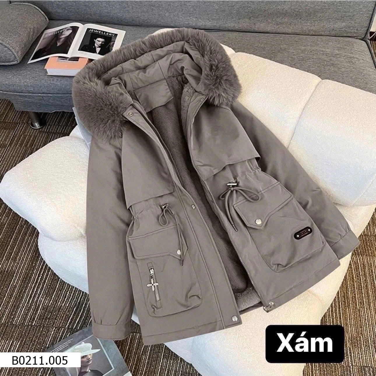 Áo PARKA LÓT LÔNG   Giá sỉ 310k