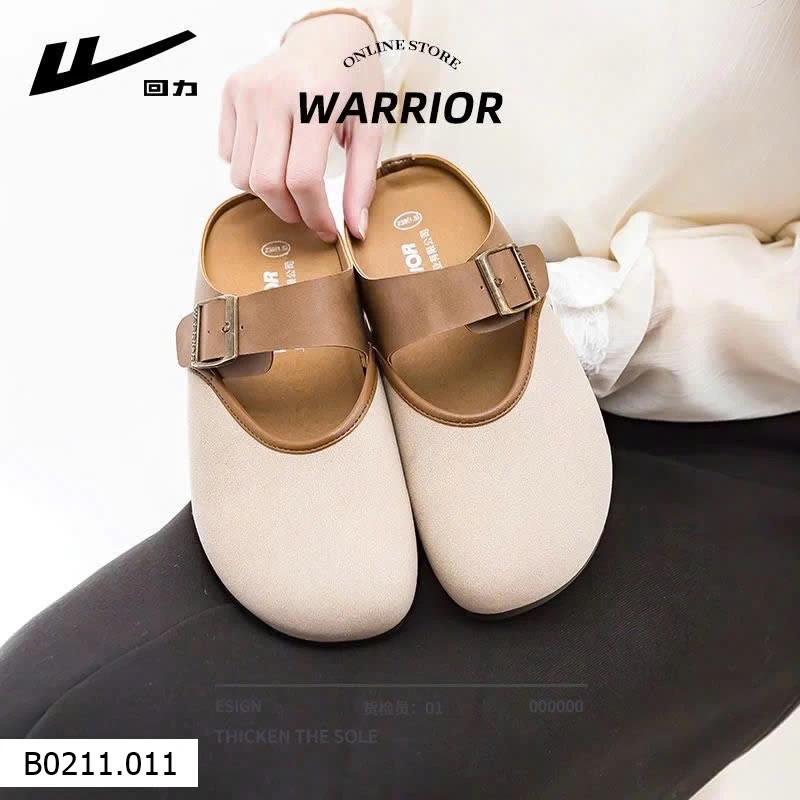 DÉP MULE WARRIOR PHỐI KHÓA KIM LOẠI   Giá sỉ 225k