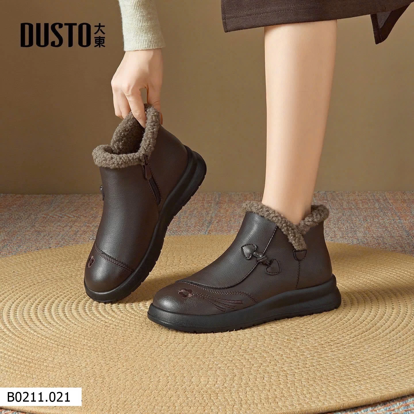 Boot lót lông cổ ngắn  Giá sỉ 365k