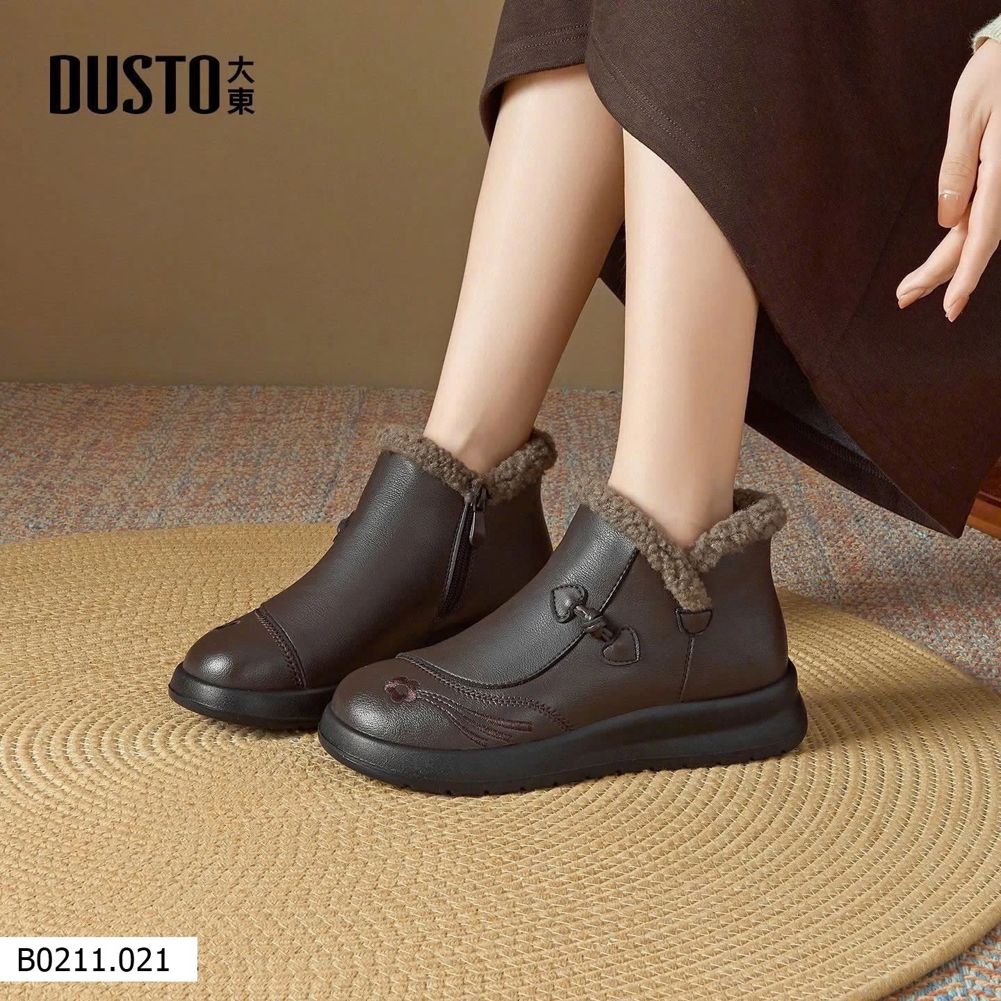 Boot lót lông cổ ngắn  Giá sỉ 365k