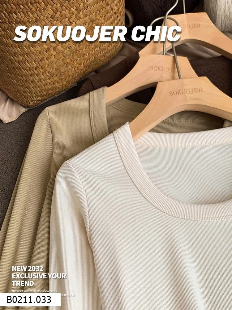 ÁO THUN TĂM CỔ TRÒN HÃNG SOKUOJER CHIC  Giá sỉ 70k