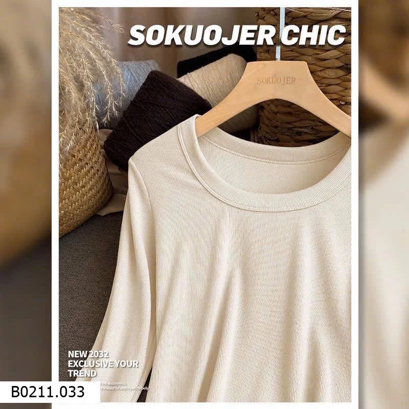 ÁO THUN TĂM CỔ TRÒN HÃNG SOKUOJER CHIC  Giá sỉ 70k