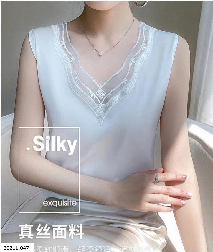 ÁO KHÔNG TAY CỔ V SANG CHẢNH   Giá sỉ 87k