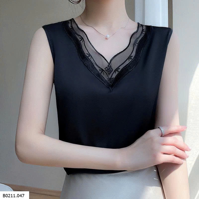 ÁO KHÔNG TAY CỔ V SANG CHẢNH   Giá sỉ 87k