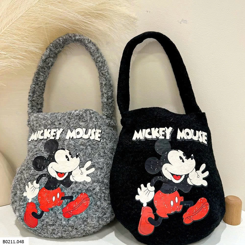 TÚI TOTE LÔNG CHUỘT MICKY  Giá sỉ NHỎ: 60K LỚN: 90K