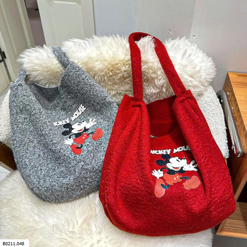 TÚI TOTE LÔNG CHUỘT MICKY  Giá sỉ NHỎ: 60K LỚN: 90K