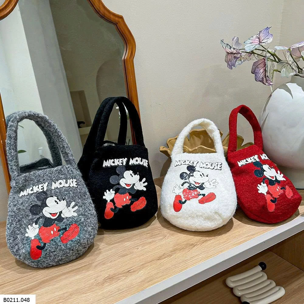 TÚI TOTE LÔNG CHUỘT MICKY  Giá sỉ NHỎ: 60K LỚN: 90K