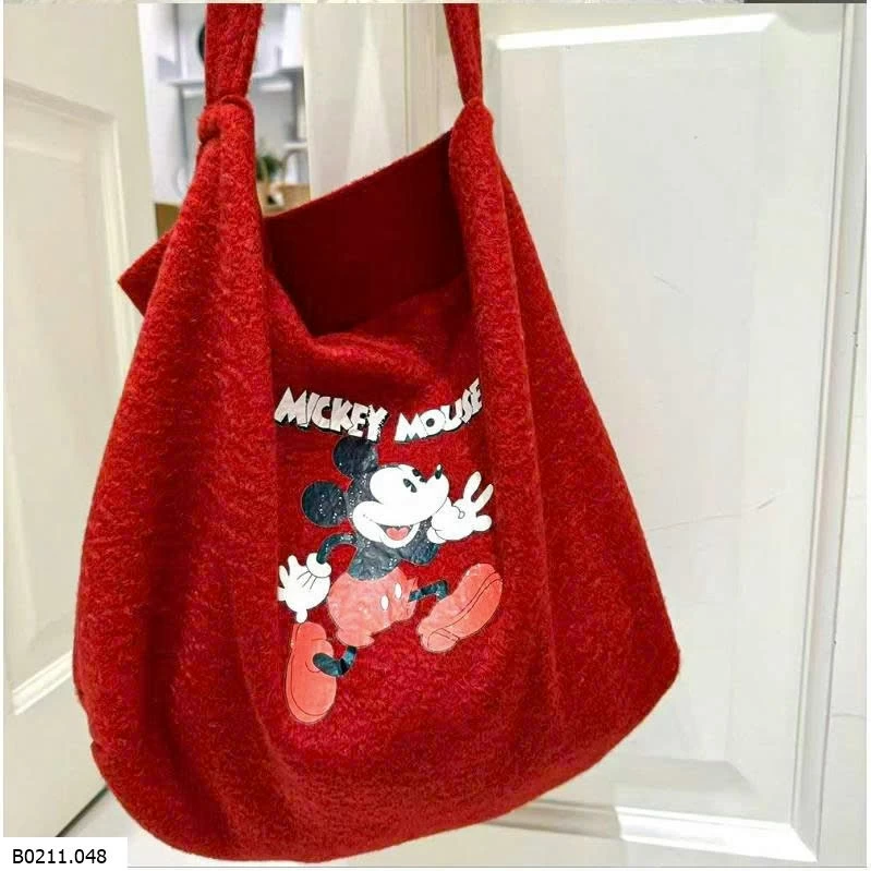 TÚI TOTE LÔNG CHUỘT MICKY  Giá sỉ NHỎ: 60K LỚN: 90K