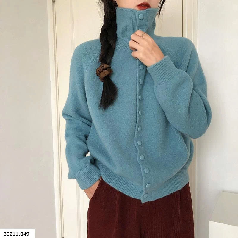 CARDIGAN CỔ CAO DÁNG RỘNG  Giá sỉ 140k