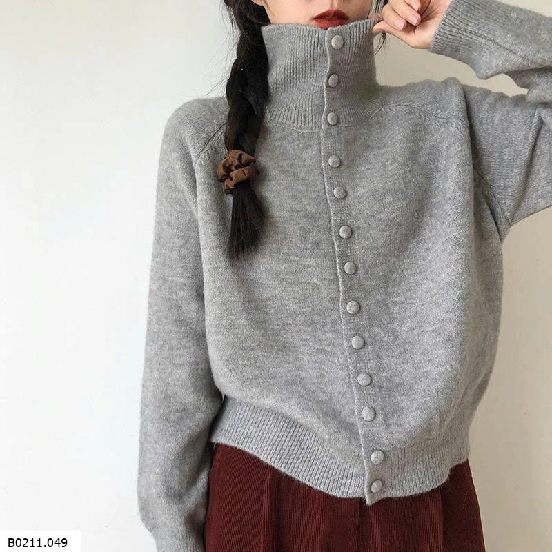 CARDIGAN CỔ CAO DÁNG RỘNG  Giá sỉ 140k