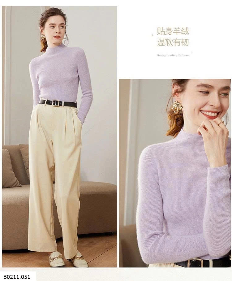 ÁO LEN CAO CỔ NỮ   Giá sỉ 82k