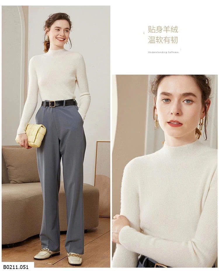 ÁO LEN CAO CỔ NỮ   Giá sỉ 82k
