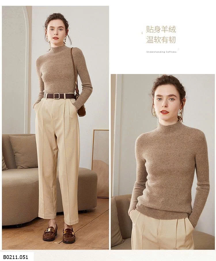 ÁO LEN CAO CỔ NỮ   Giá sỉ 82k