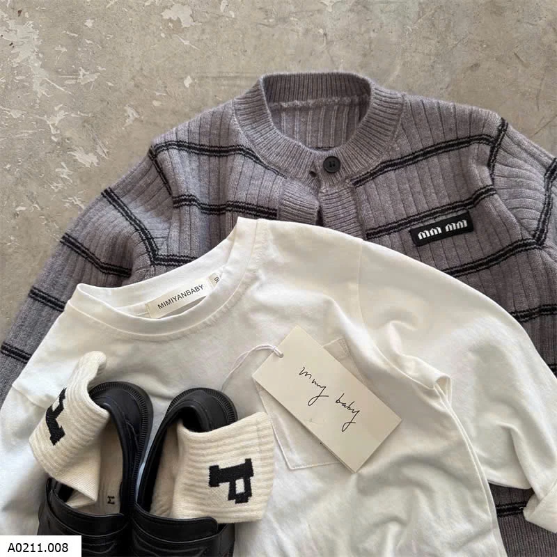 ÁO CARDIGAN GÂN TO MMY 6007  Giá sỉ 136k