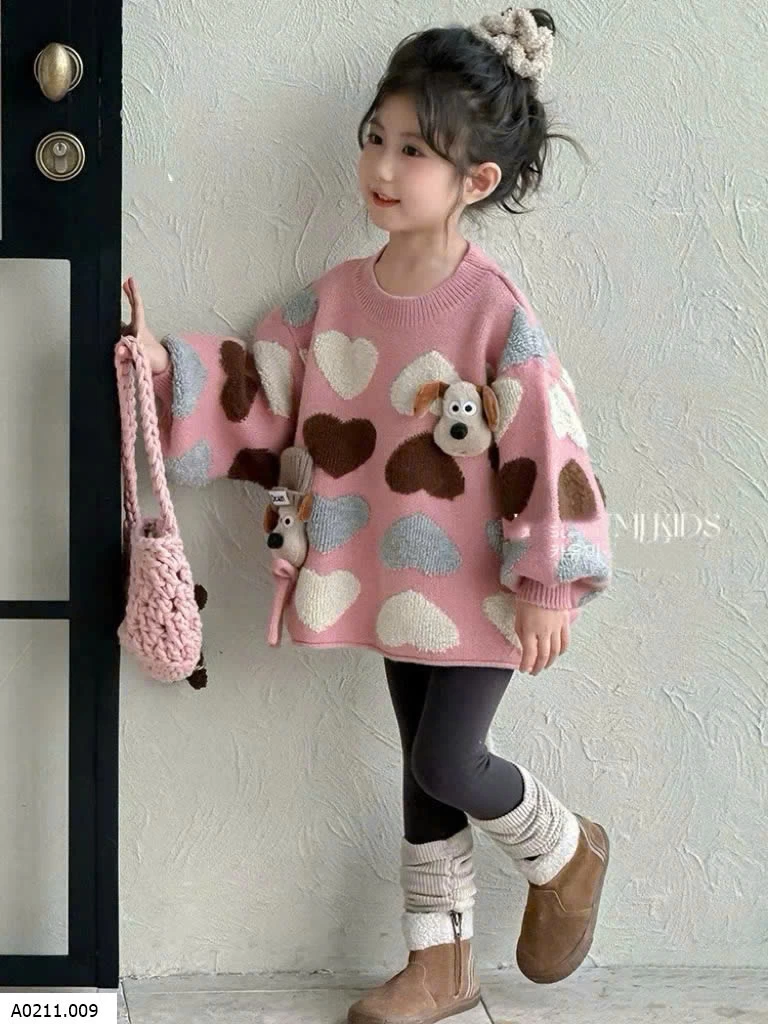 ÁO LEN TRÁI TYM CÚN  Giá sỉ 191k