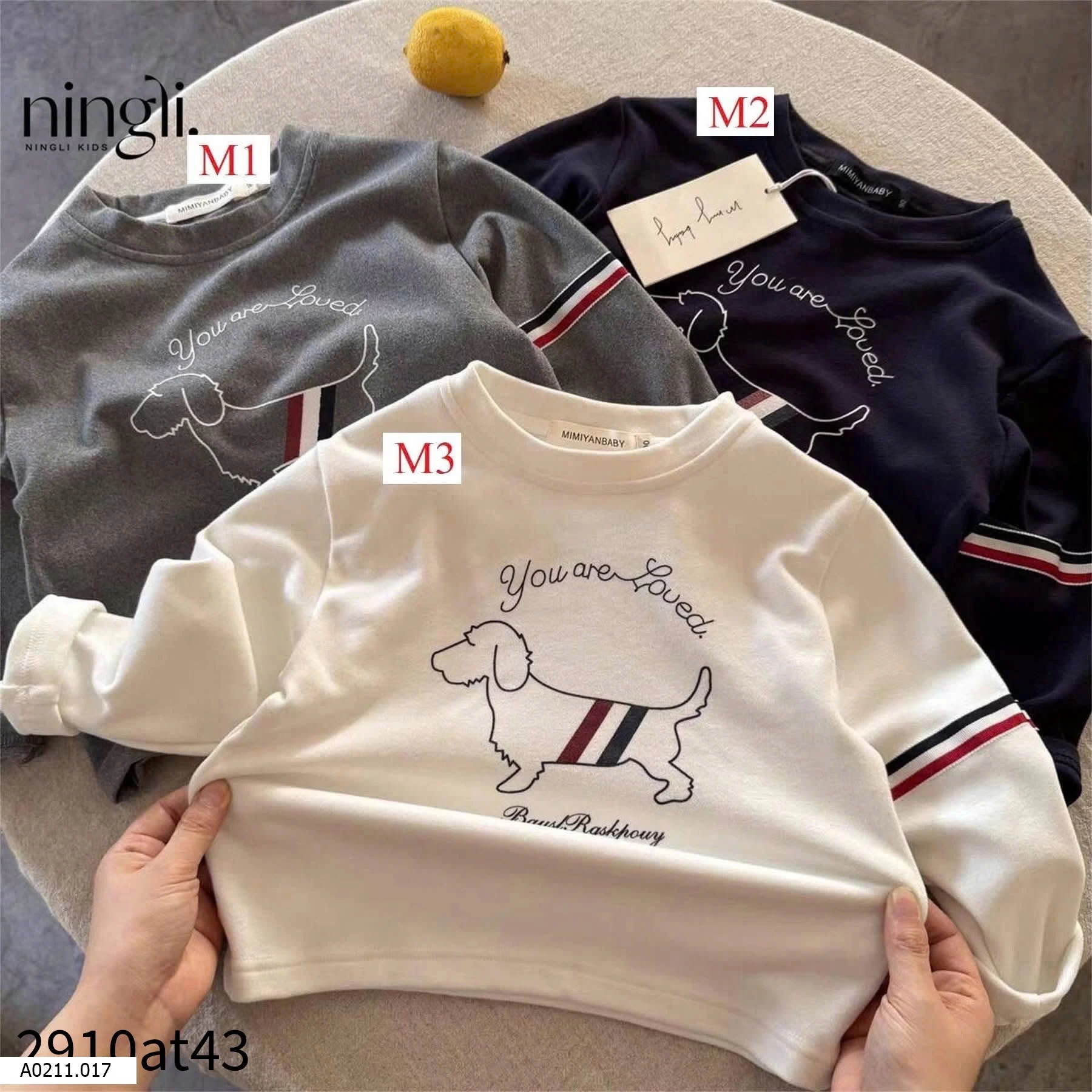 ÁO THUN NỈ NHUNG Ningli   Giá sỉ 100k