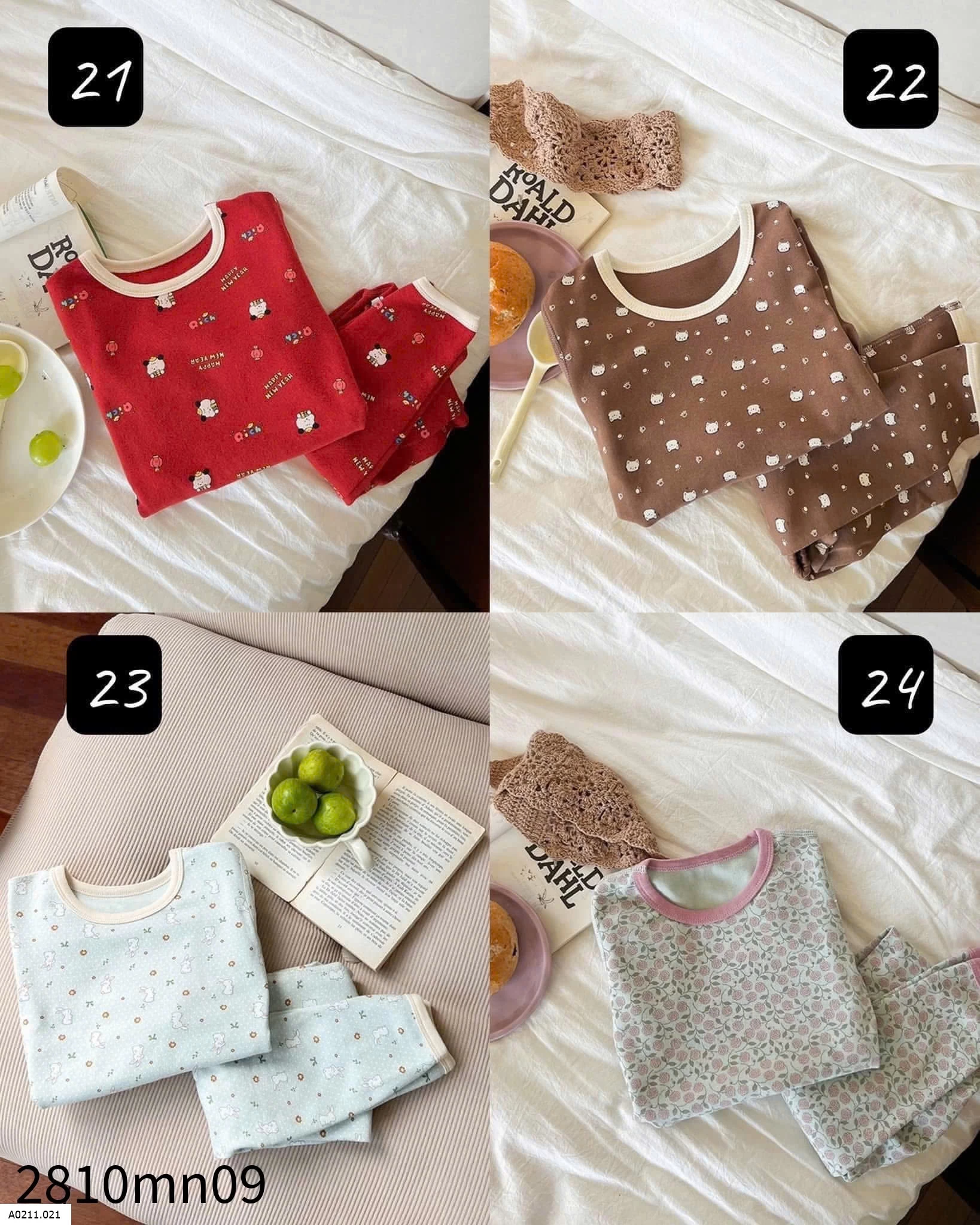 BỘ MẶC NHÀ DÀI TAY HÃNG AMBBKID   Giá sỉ SIZE 80-150 : 120k/1b Size 160:  140k/1b